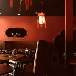 the dining area