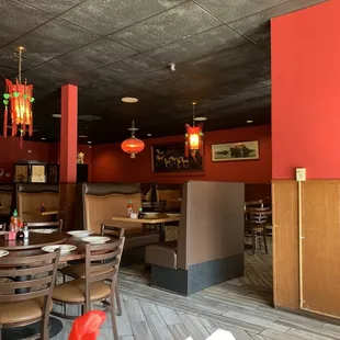 Inside the restaurant