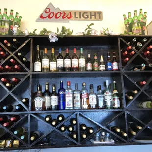 Nice selection of wines and beers