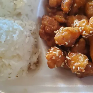 Sesame Chicken lunch