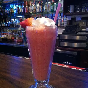 We can believe that this chinese restaurant making a good strawberry milkshake. Food is good and the server is so kind. We like here.