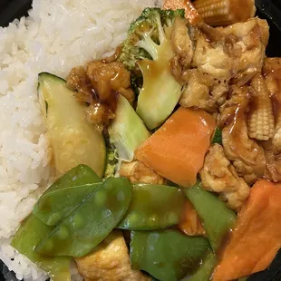 Bean curd with Chinese vegetables