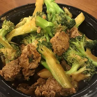 Vegi Beef Broccoli Dinner. Delicious!!
