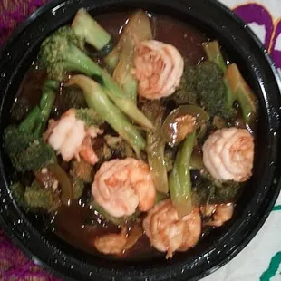 Vietnam Spicy Shrimp and Broccoli
