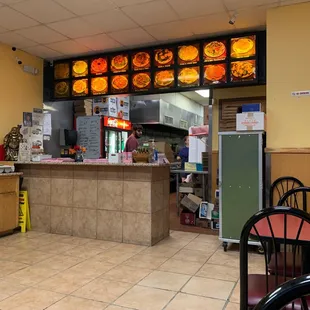 the interior of a restaurant