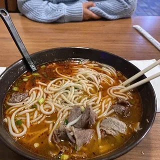 8. Spicy Noodle with Beef and Lamb