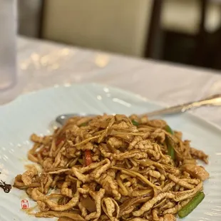 a plate of food on a table