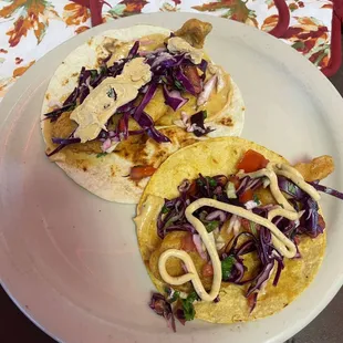 Catfish or shrimp tacos