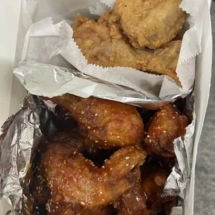 a box of fried chicken