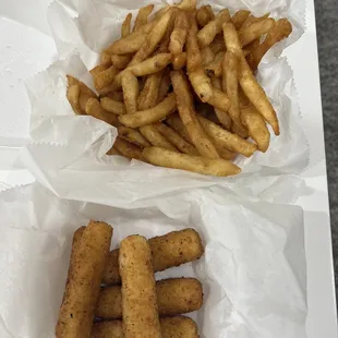 a box of fries and a box of fries