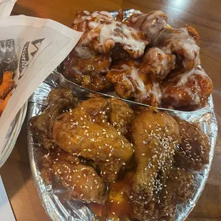 bbq wings, fried chicken wings, chicken wings, food, poultry, chicken wings and fried chicken, fried chicken, chicken, bbq chicken