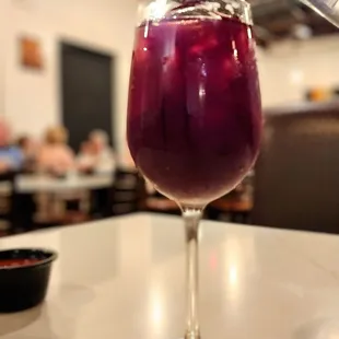 Sangria, good flavor, not too sweet