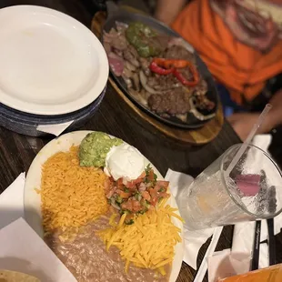 a table full of food