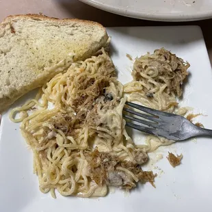 Grilled Crab Patty Pasta