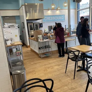 the interior of a coffee shop