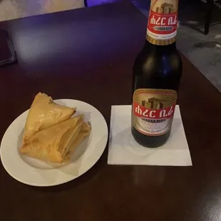 Sambusa and beer