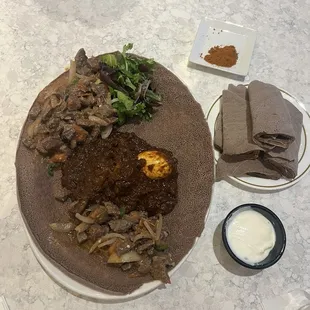 Doro Wot and Mild Lega Beef Tibs