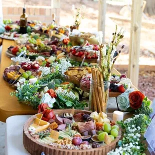 Wedding grazing table for 60 guests