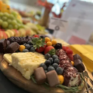 Let us help you create a beautiful centerpiece of food for your next event!