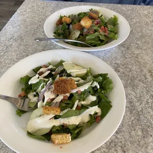 Side salads with in house dressing