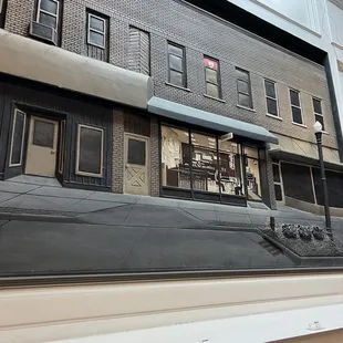 the reflection in the window