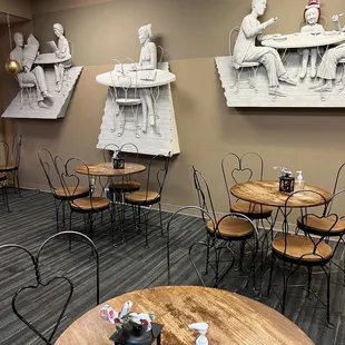 the interior of the restaurant