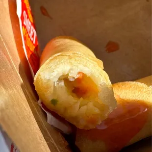 Fried veggie egg roll