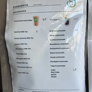 Menu - November 2024