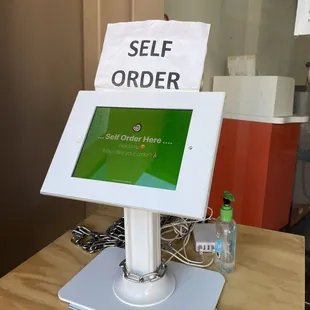Self order kiosk