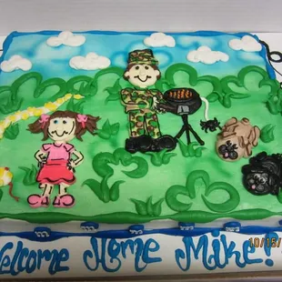 a birthday cake for a little girl