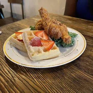 Chicken and waffles