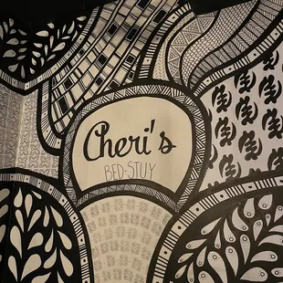 a black and white pattern