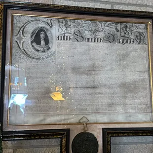 The original, handwritten pardon letter of King George II.