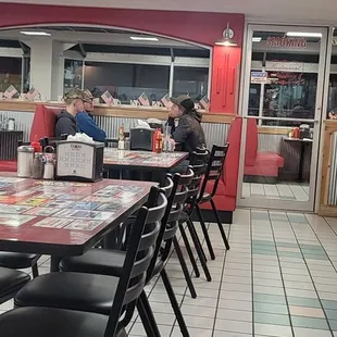 Still got the smoking dining room behind the glass