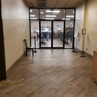 Two sides to the restaurant, this side was closed