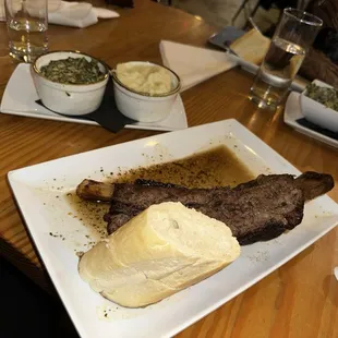 Short Rib of Beef with creamed mustard greens and smashed potatoes &amp; parsnip