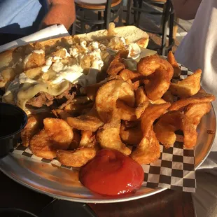 Philly steak and the fries are to die for!