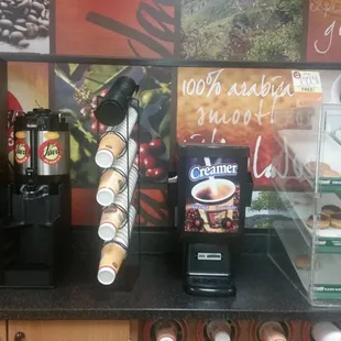 Cherokee Travel Plaza:  Coffee area