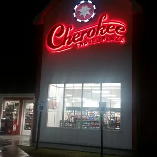 Cherokee Travel Plaza:  Outside Bldg