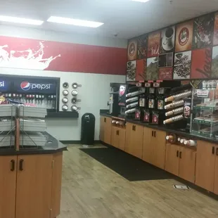 Cherokee Travel Plaza:  Coffee Area