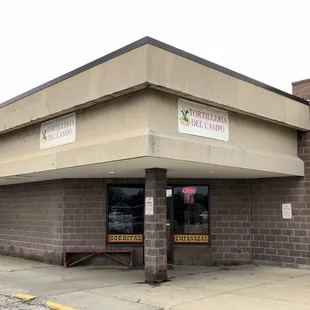 Old Signs at Front of Business