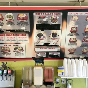 Menu Board and Drink Options