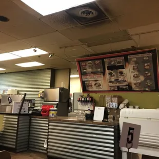 the interior of the restaurant