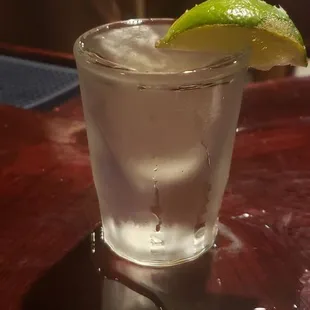 a close up of a drink in a glass