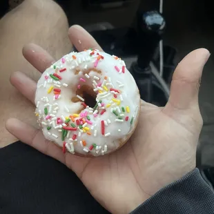 Sprinkled donut