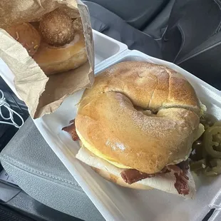 #8 with complimentary donuts