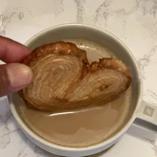 Orejitas Cookies with my capuchino!