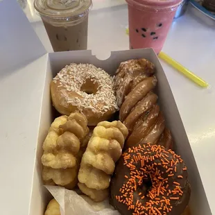 a variety of doughnuts