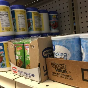 Baking powder, instant yeast, cooking tamarind concentrate...