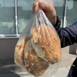 3 Dried Pork Bun (crispy dried pork sung on top)